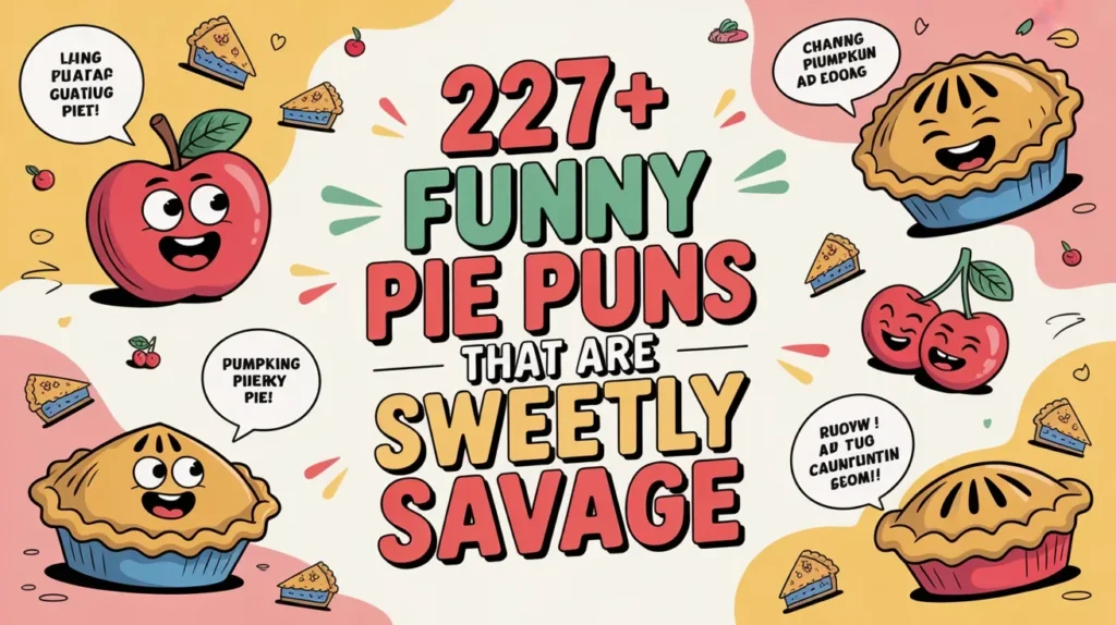 227+ Funny Pie Puns That Are Sweetly Savage