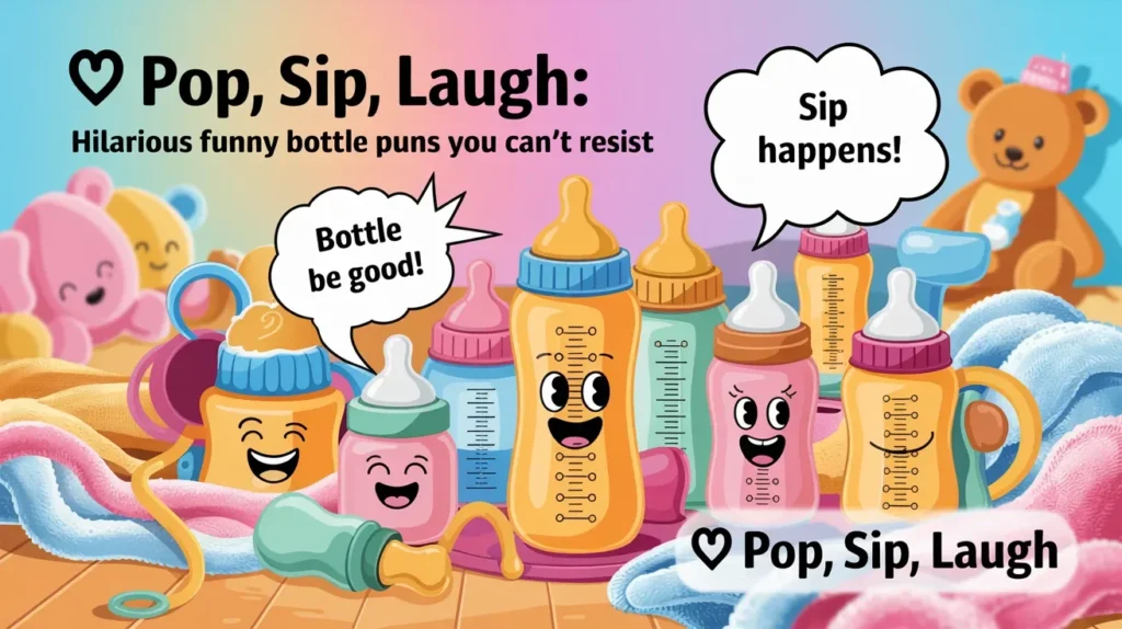 Cocktail & Mocktail Bottle Puns