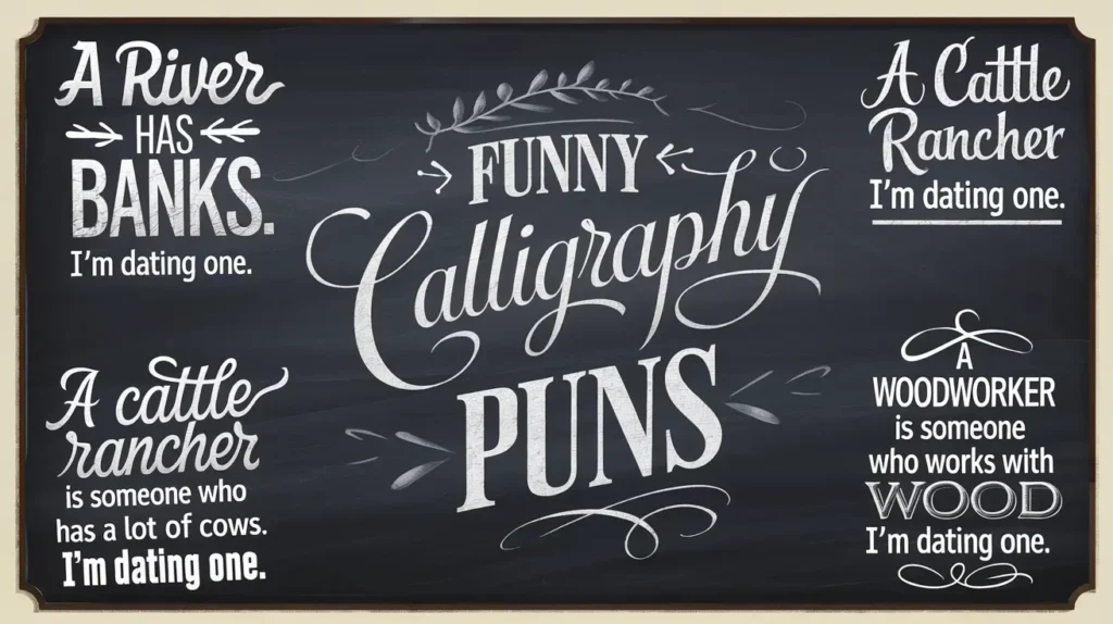 ✍️ Modern Calligraphy Puns for Stylish Humor