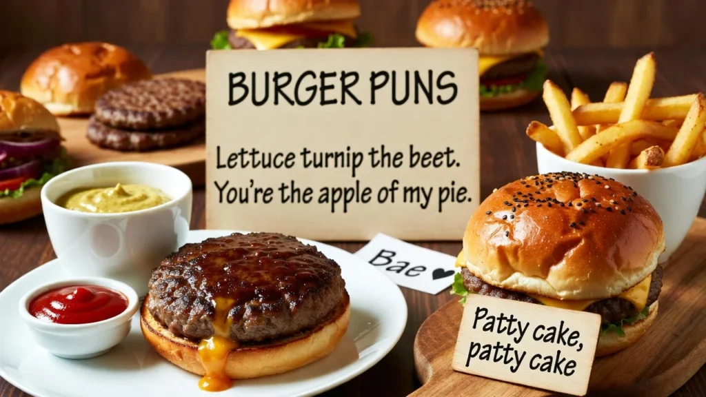 funny burger puns