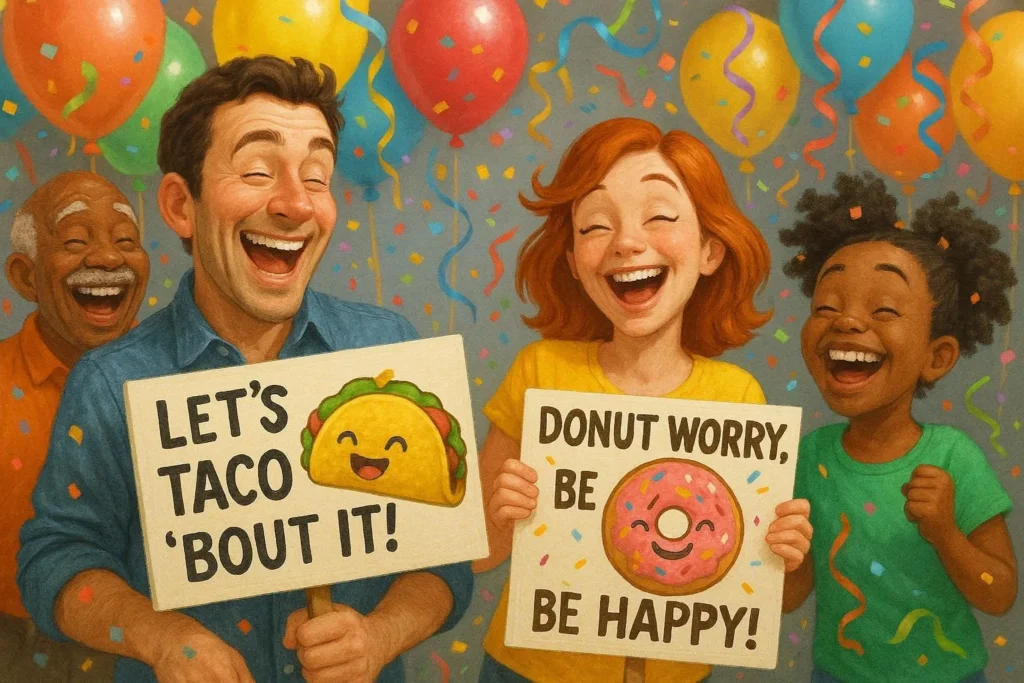 funny celebration puns