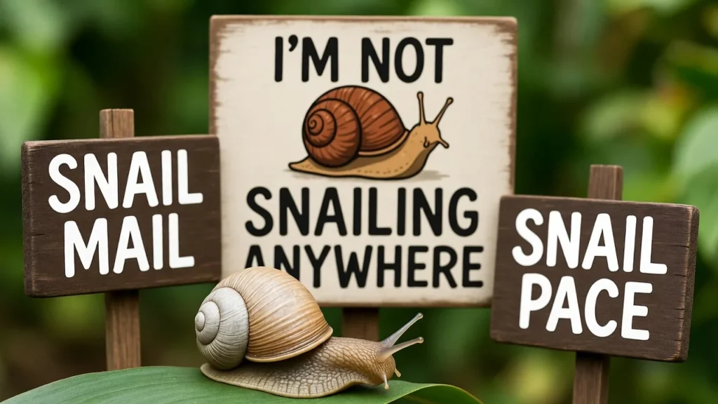 funny snail puns