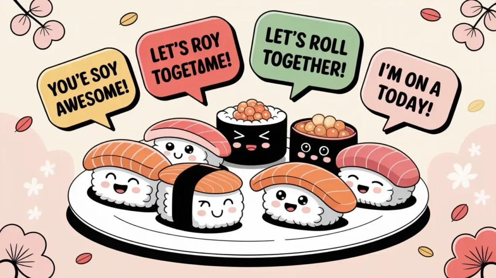 funny sushi puns