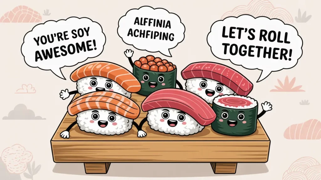 funny sushi puns