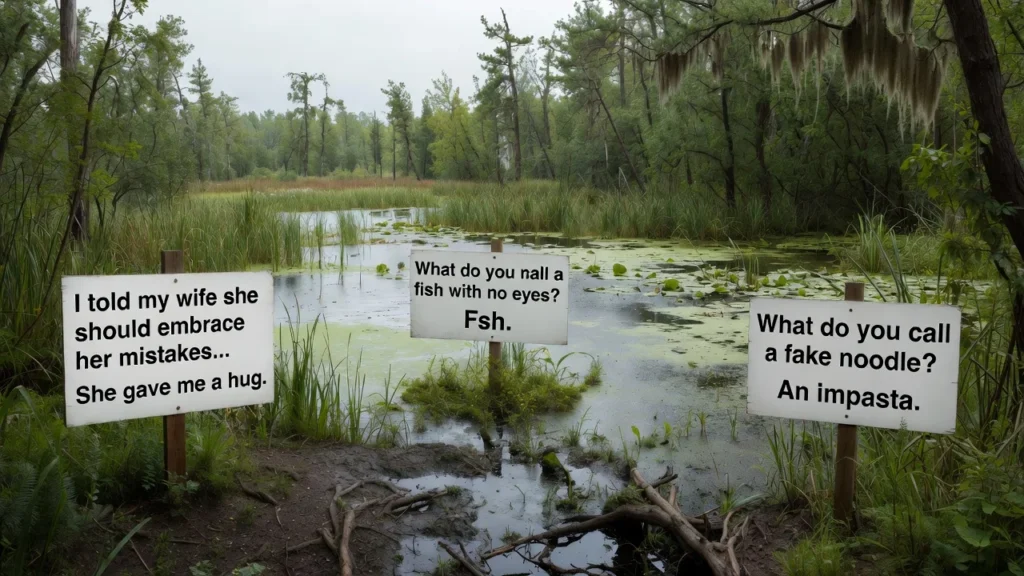 funny swamp puns