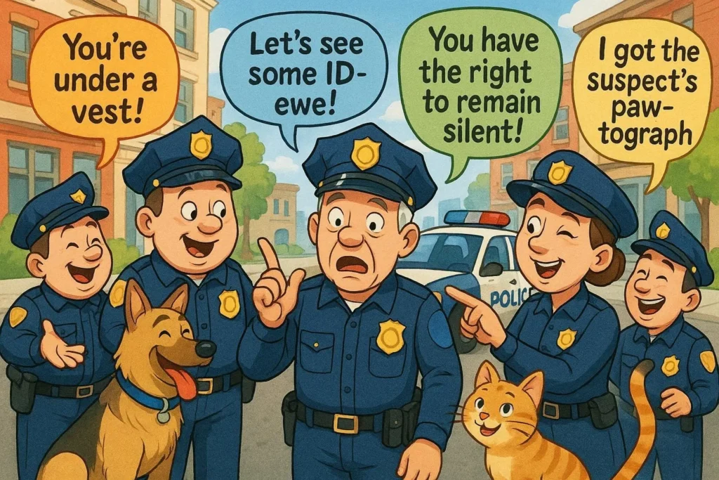 police puns