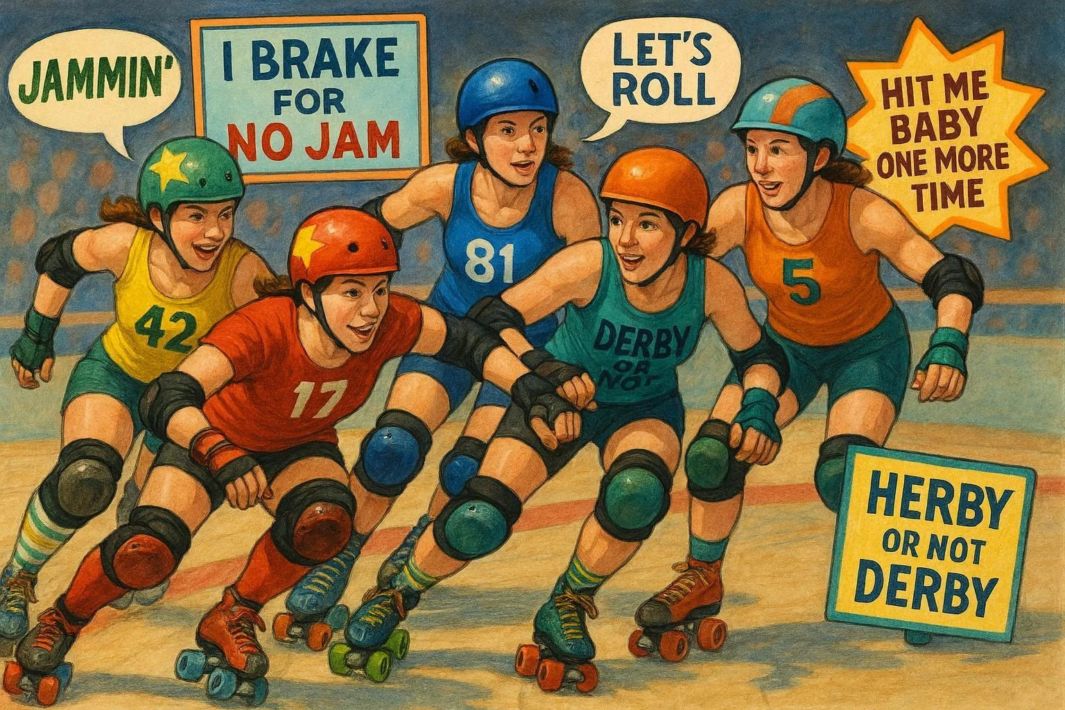 Roller Derby Wordplay