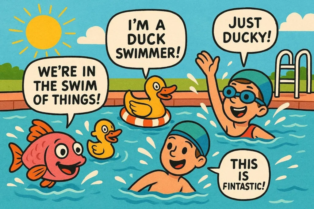 funny swimming puns