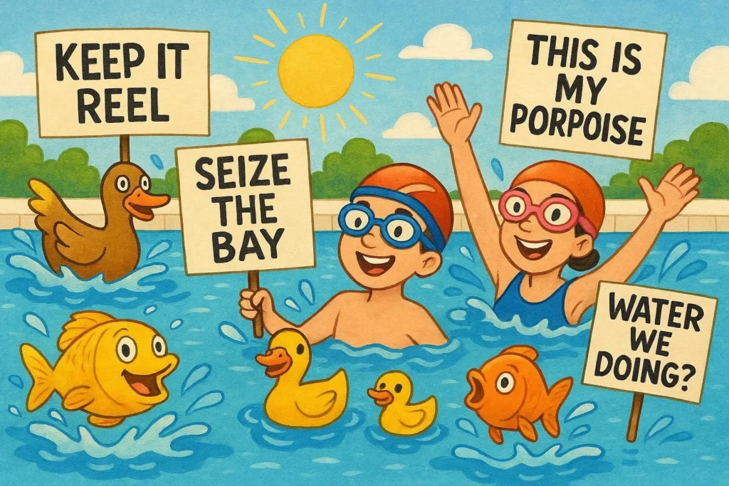 funny swimming puns