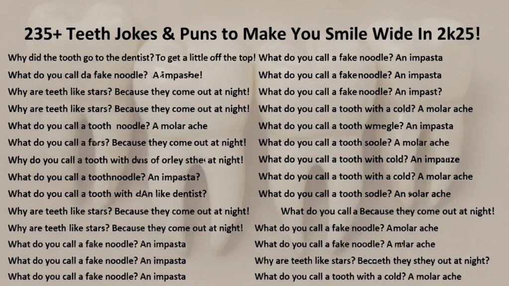 teeth puns