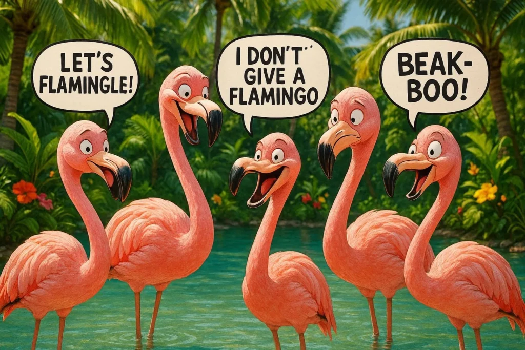 Flamingo puns