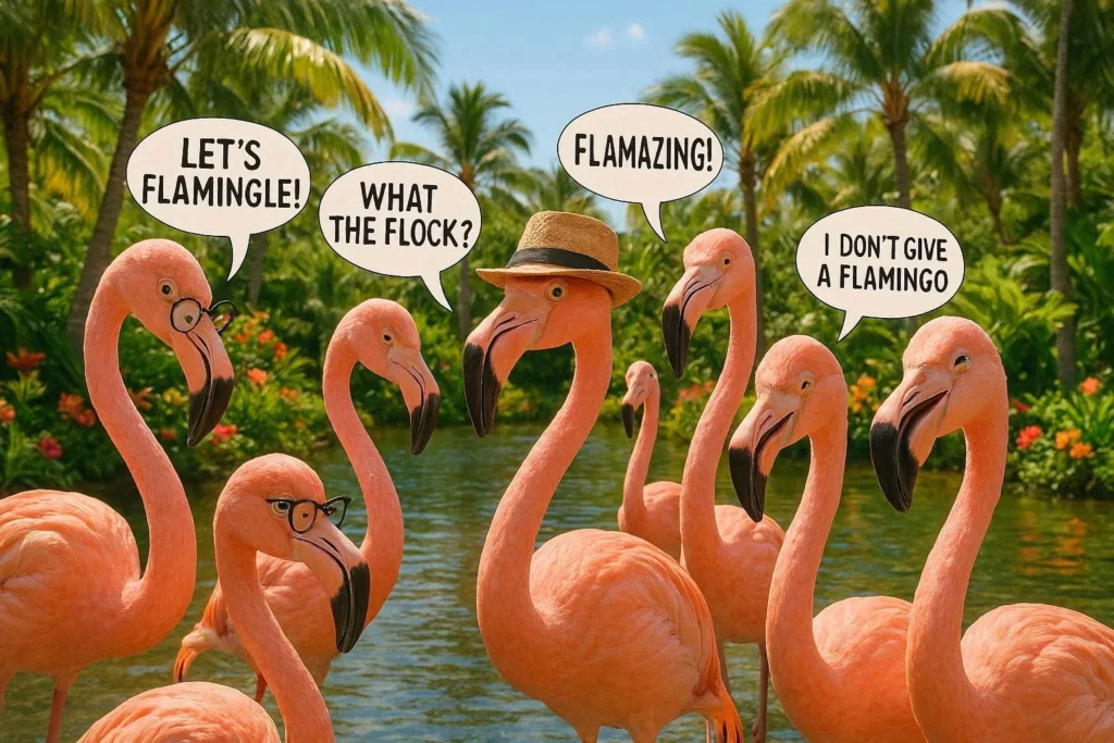 Flamingo puns