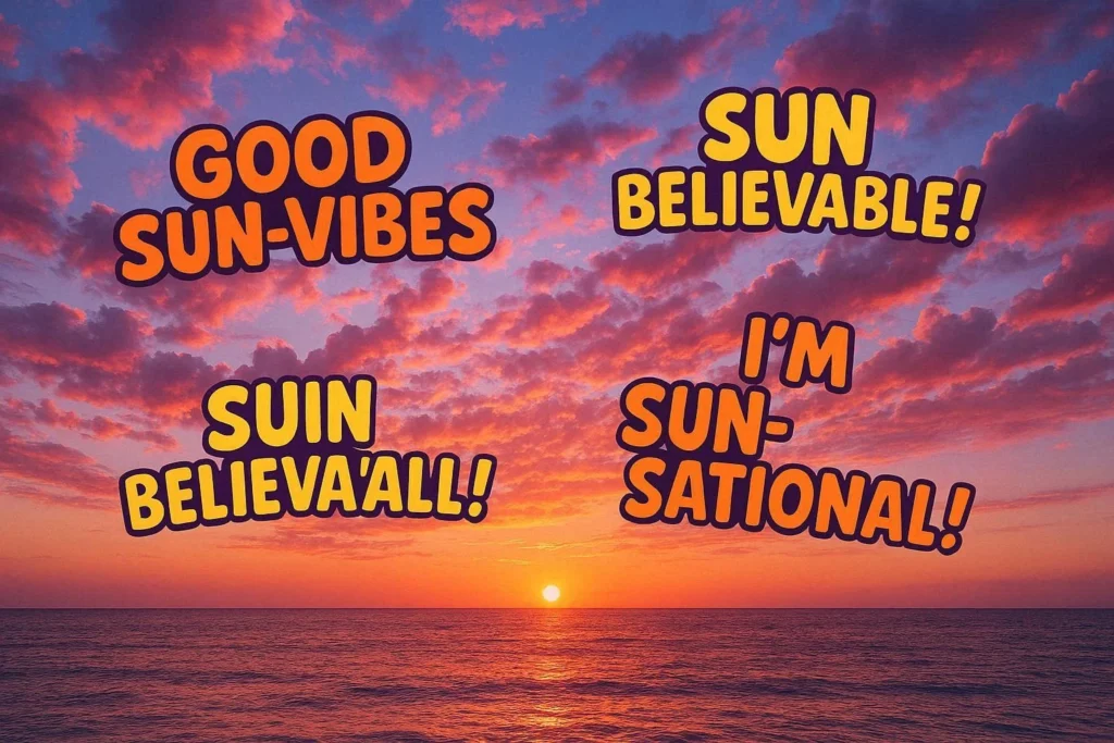 sunset puns