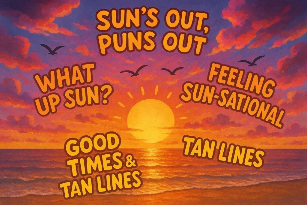 sunset puns