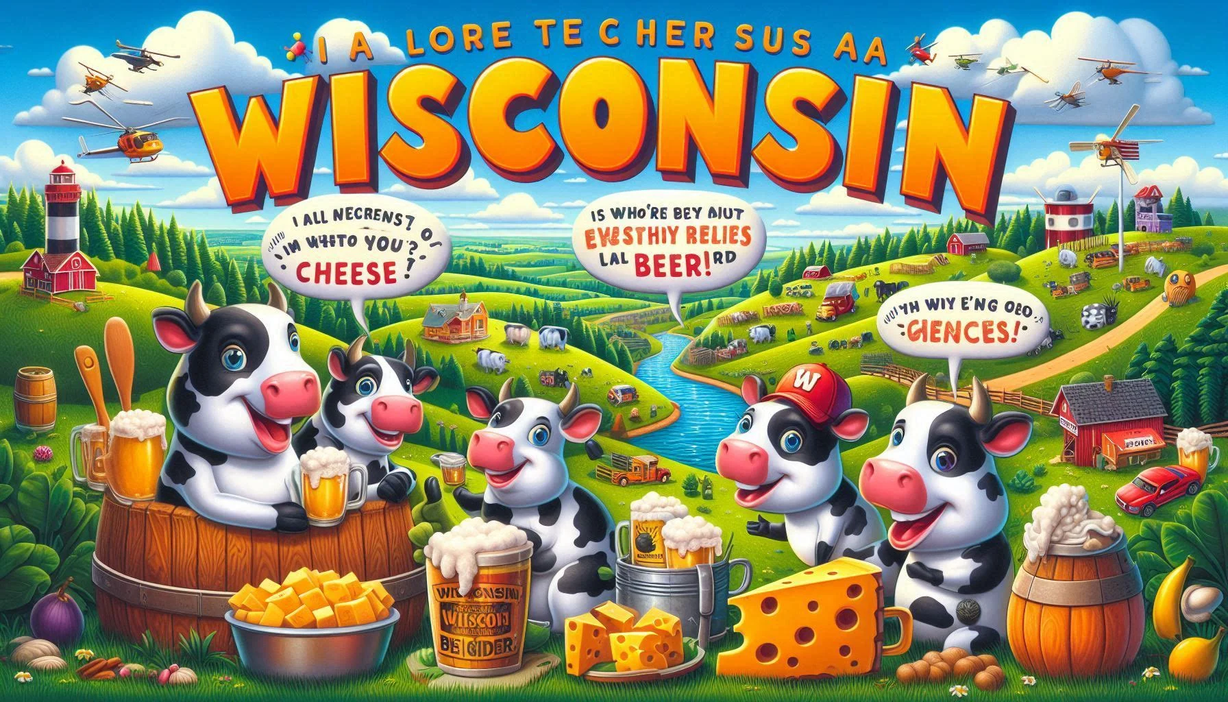 385+ Wisconsin Puns That Melt Minds 🧀