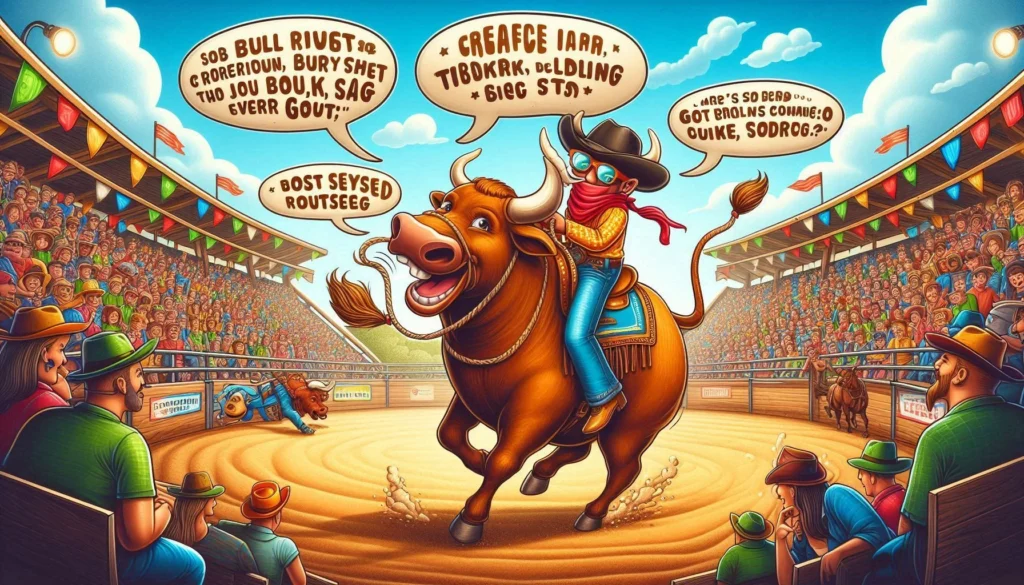 bull riding puns