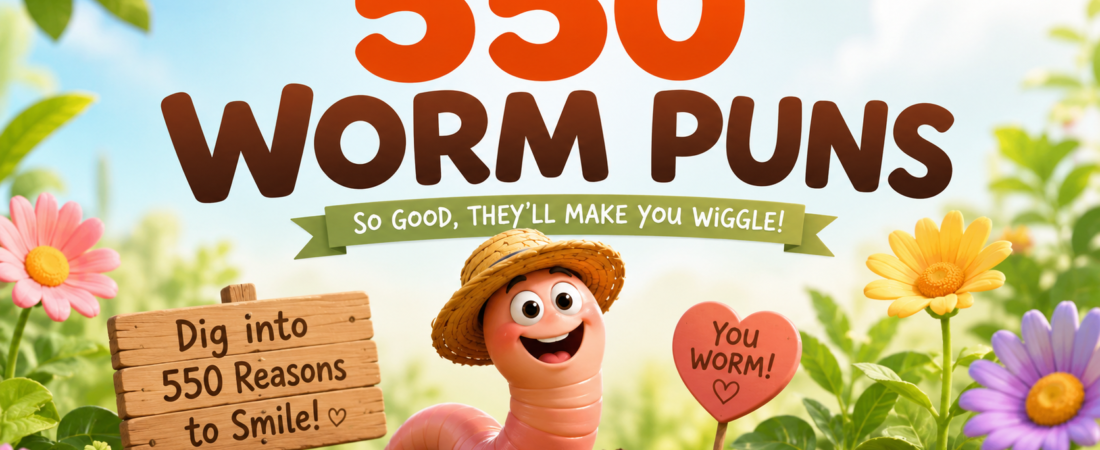 550+ Hilarious Worm Puns + Jokes Generator (2026)