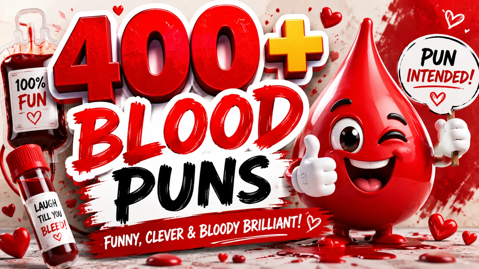 329+ Hilarious blood Puns + Jokes Generator