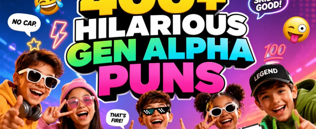 500+ Hilarious Gen Alpha Puns + Jokes