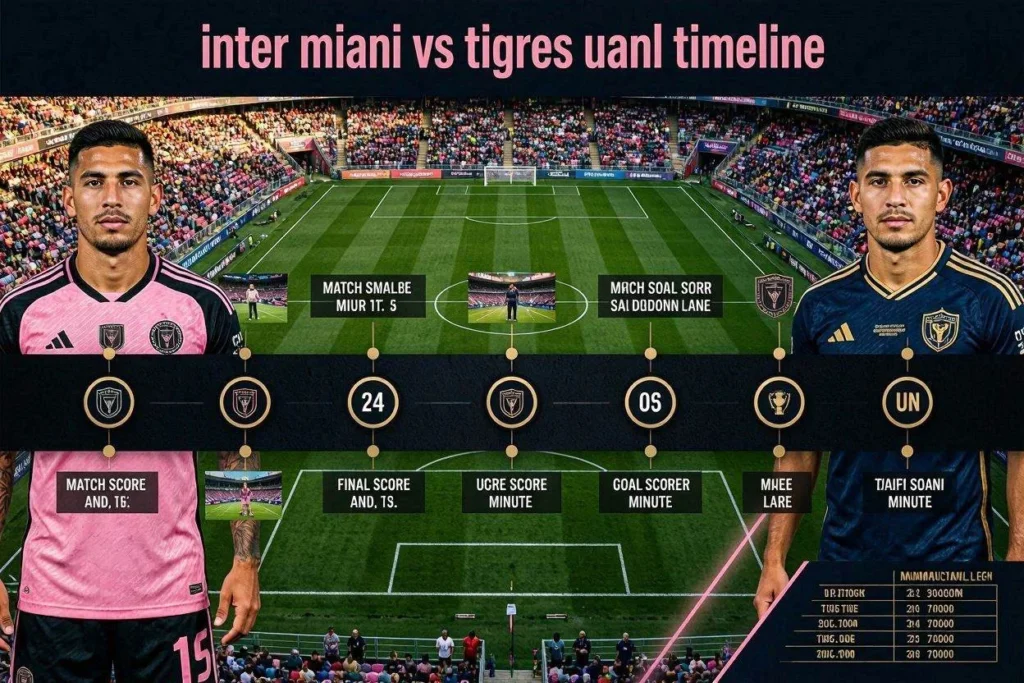 Inter Miami vs Tigres UANL Timeline