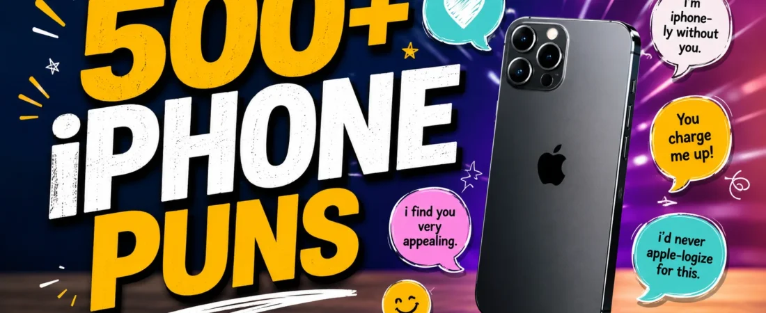 329+ Hilarious iPhone puns + Jokes Generator