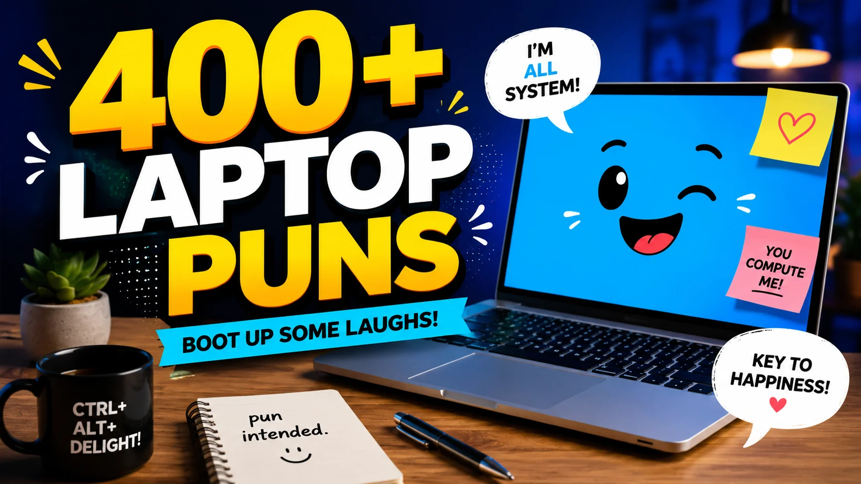 450+ Hilarious Laptop Puns