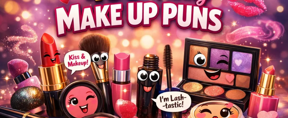 500+ Hilarious Make Up Puns + Jokes Generator (2026)