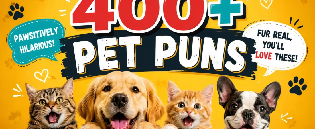 500+ Funny Pet Puns + Jokes Generator