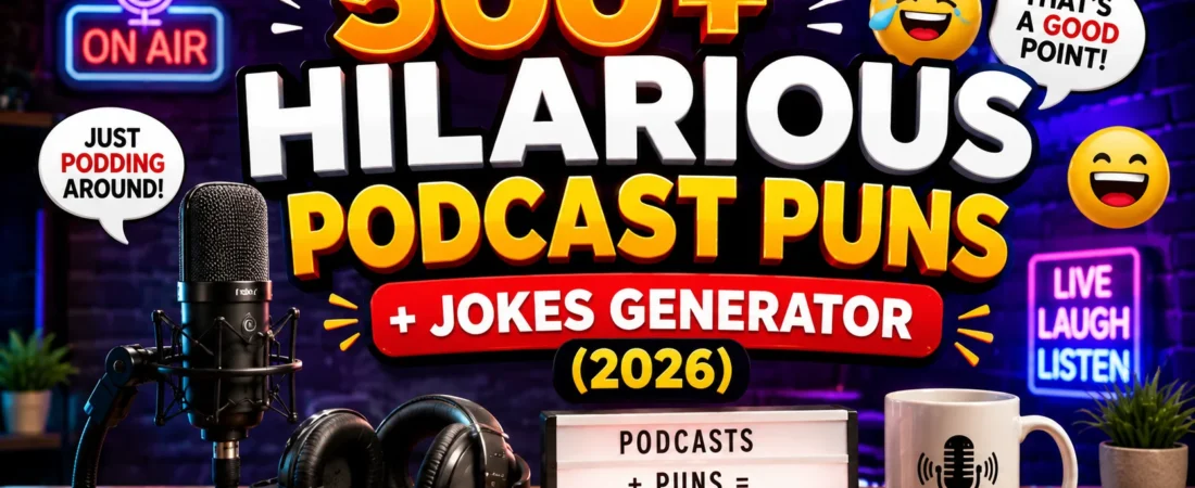 500+ Hilarious Podcast Puns + Jokes