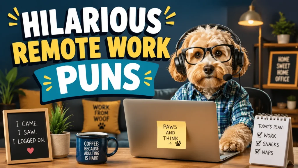 remote work puns