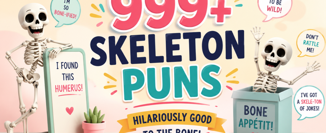 550+ Funny Skeleton puns + Jokes Generator