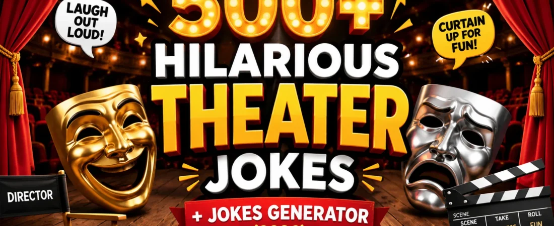 550+ Hilarious Theater Puns + Jokes Generator