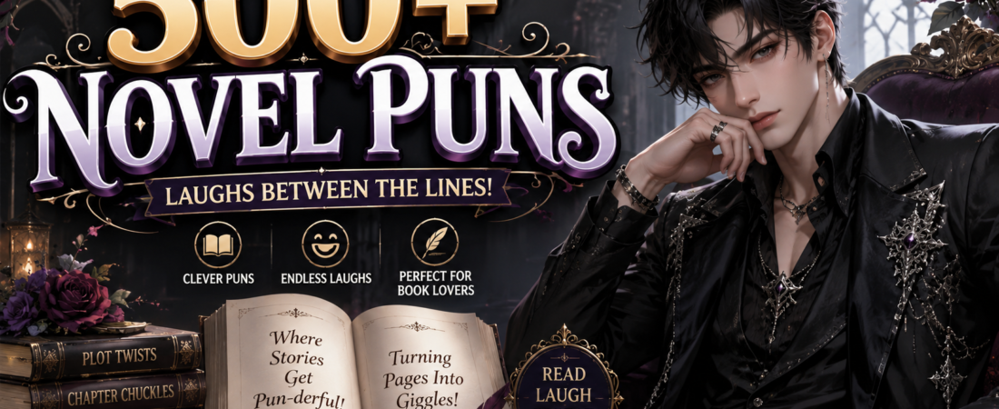 500+ Hilarious NOVEL PUNS + Jokes Generator