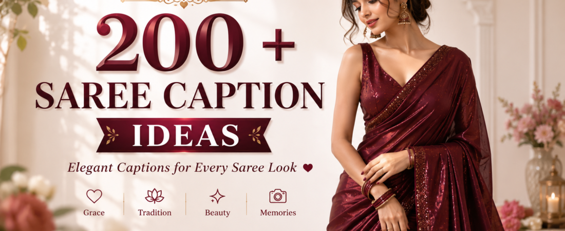 200+ Creative “Sarees Caption Ideas” You’ll Love Today