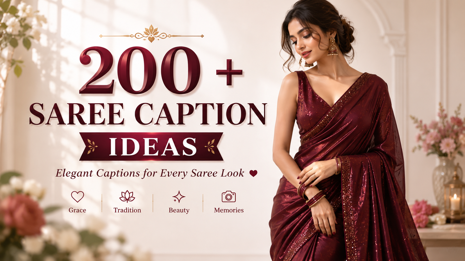200+ Creative “Sarees Caption Ideas” You’ll Love Today