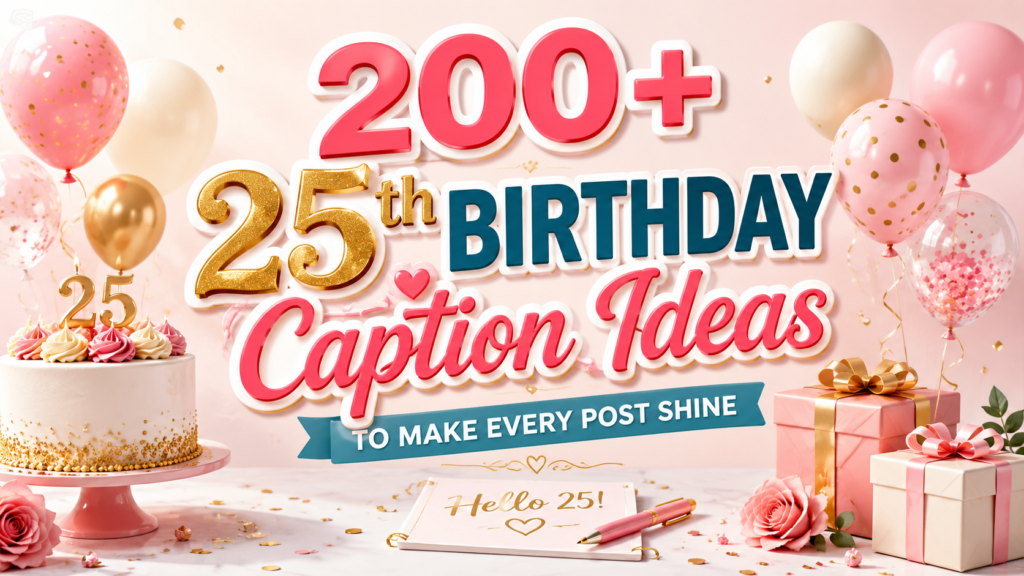 25th birthday caption
