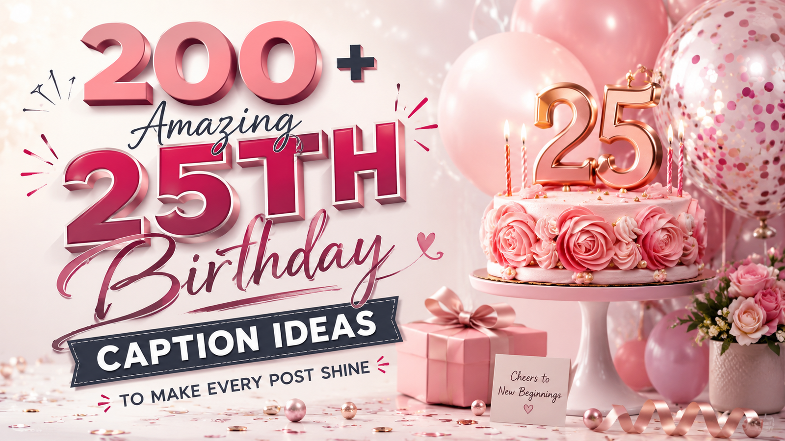 200+ Brilliant “25th Birthday Caption” Ideas That Stand Out