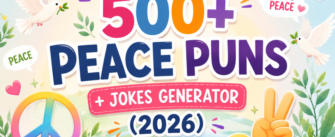 500+ Funny peace puns + Jokes Generator