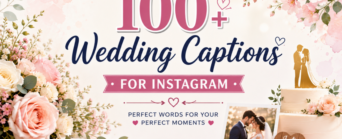 100+ Heartfelt “Wedding Captions Instagram” for Forever