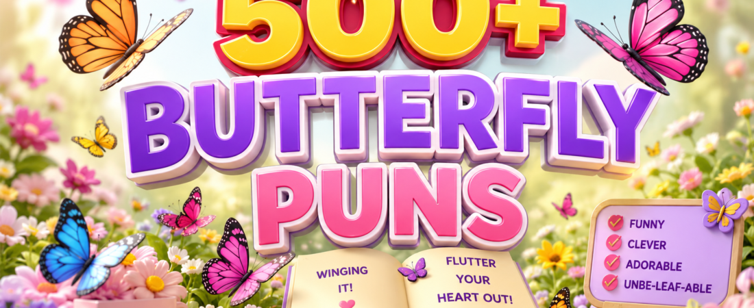 500+ Hilarious Butterfly Puns + Jokes Generator