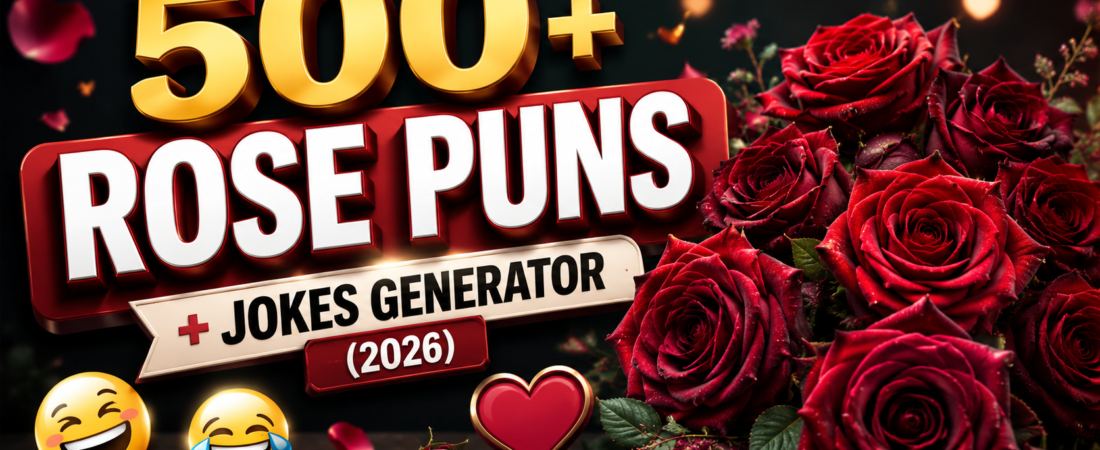 500+ Hilarious Rose puns + Jokes Generator