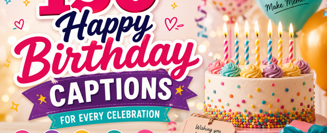 150+ Powerful “Happy Birthday Captions” That Shine