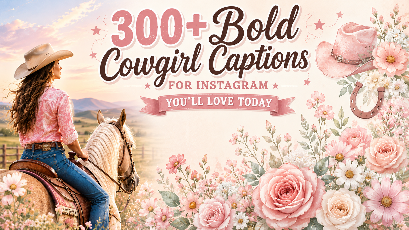 cow girl captions