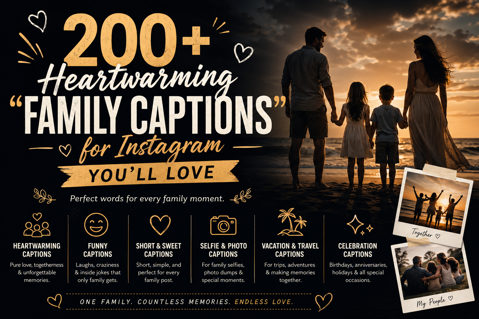 200+ Heartwarming “Family Captions for Instagram” You’ll Love