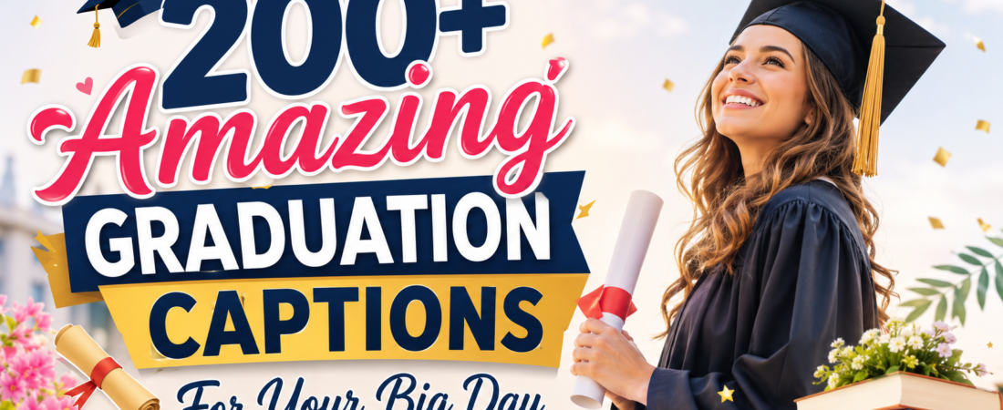 200+ Inspiring “Graduation Captions” for Your Big Day