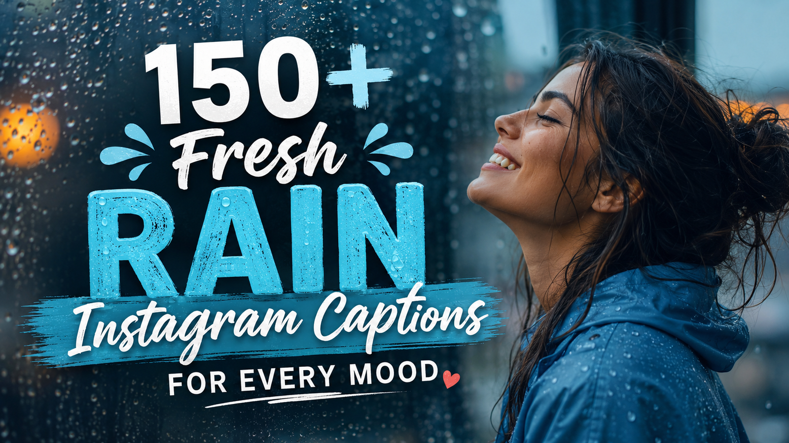 150+ Fresh “Rain Instagram Captions” for Cozy Days