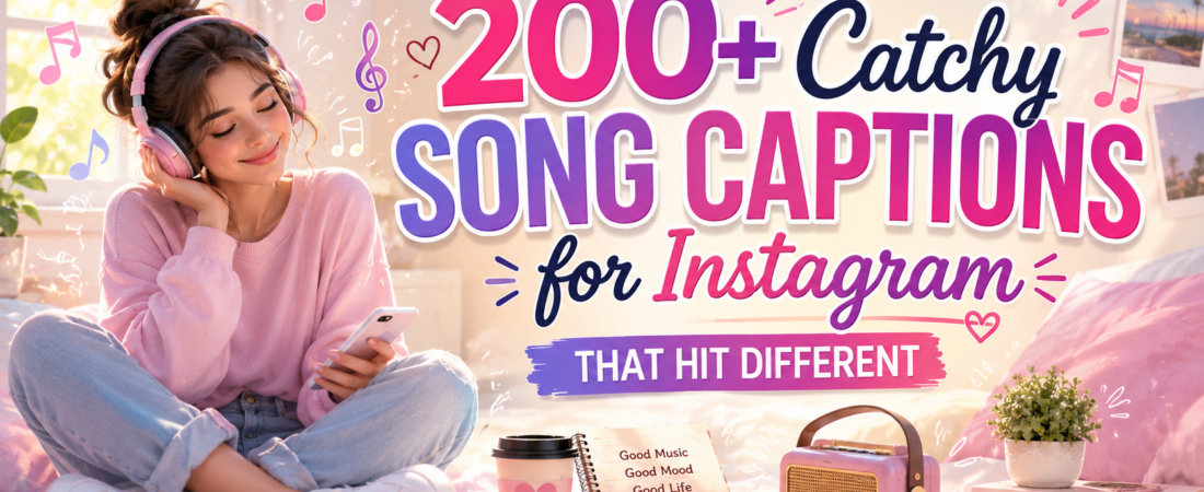 200+ Catchy “Song Captions for Instagram” That Go Viral