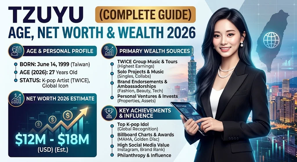 Tzuyu Age, Net Worth & Wealth 2026 (Complete Guide)Â